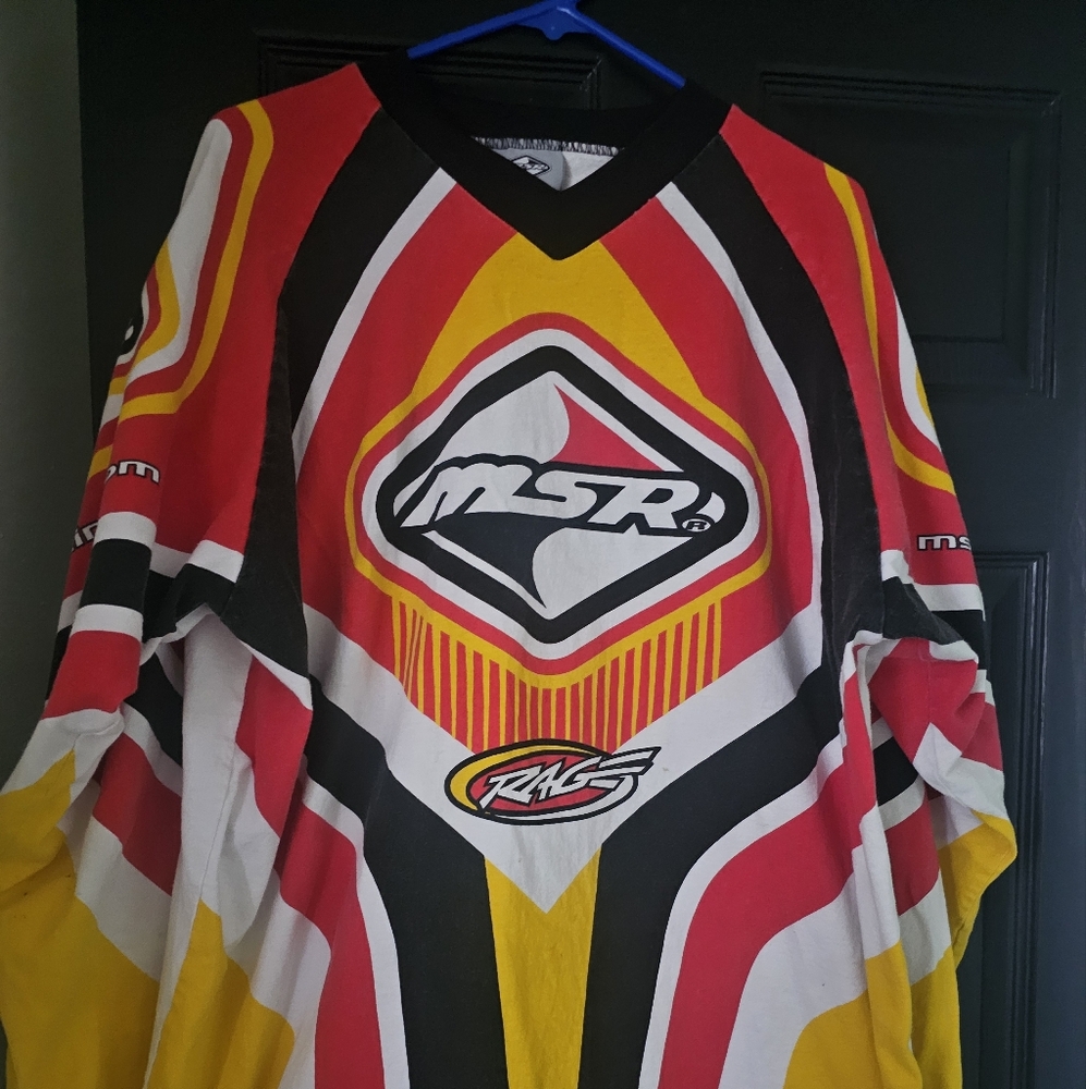 MSR Red and Yellow Racing Jersey- Xl